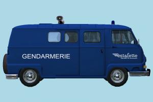 Gendarmerie Van Renault Estafette Gendarmerie-3